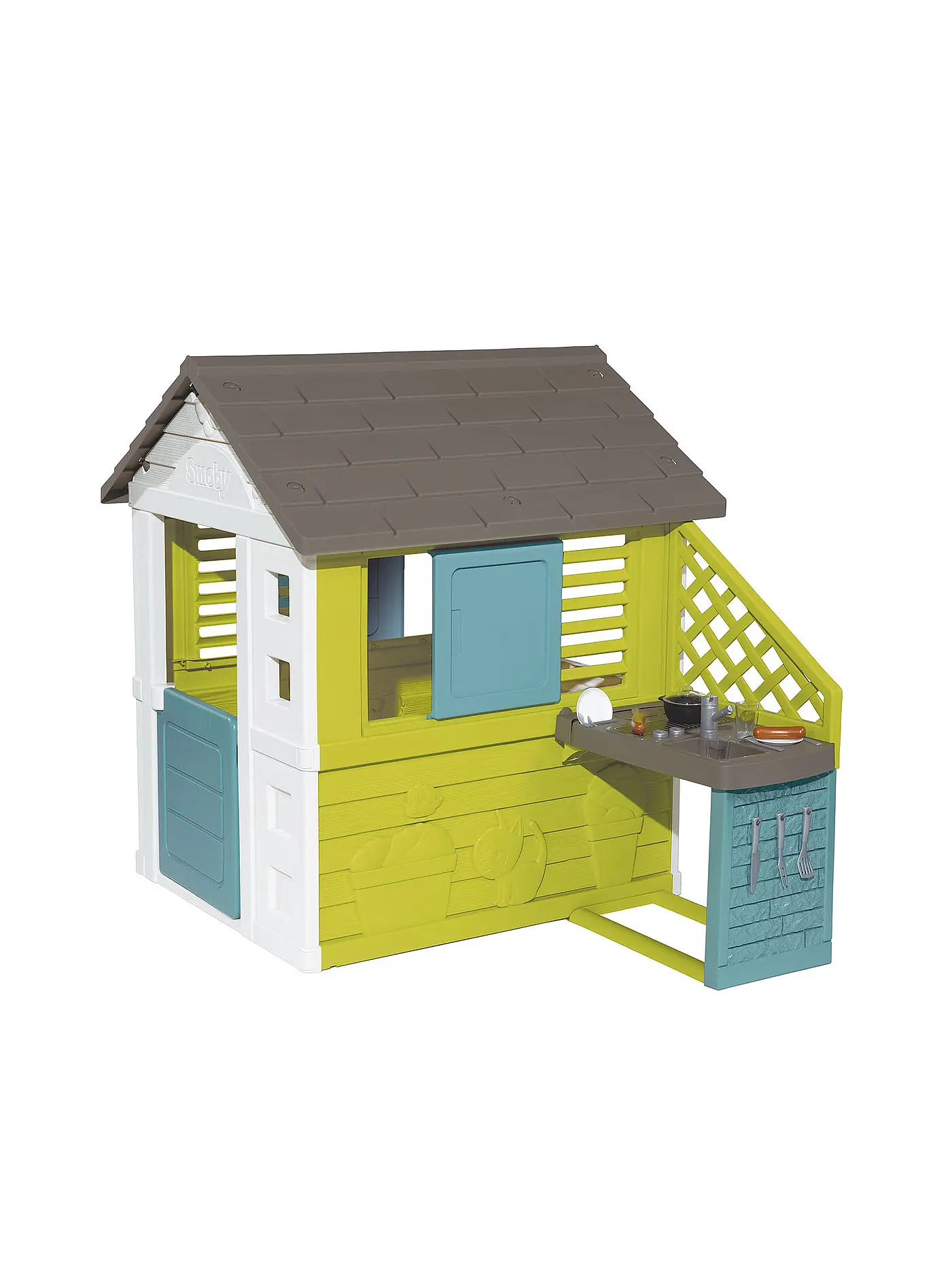 SMOBY | Spielhaus - Pretty House mit Sommerküche | 
